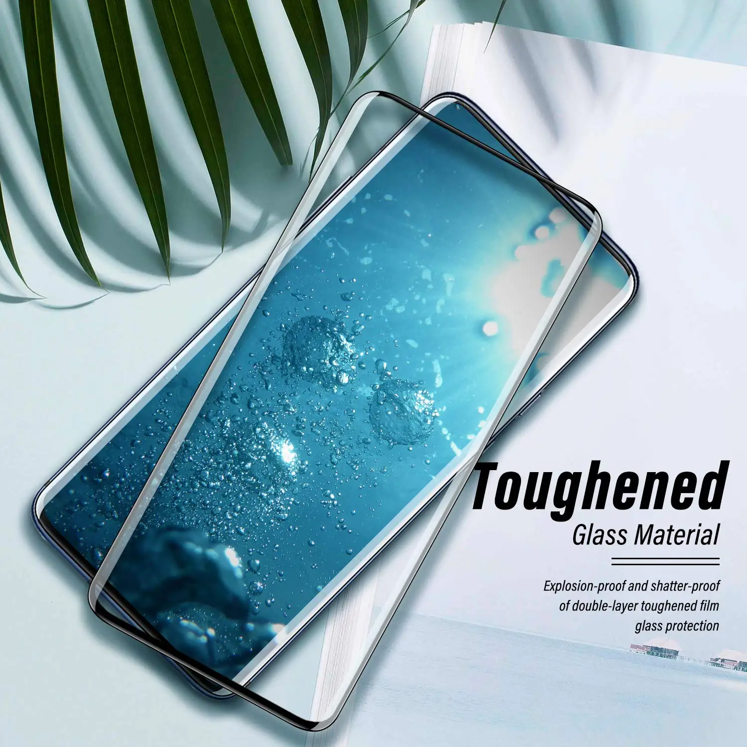 Полное покрытие закаленное стекло для Oneplus 7T Pro 5G 7 Pro One plus защита экрана телефона защитное стекло