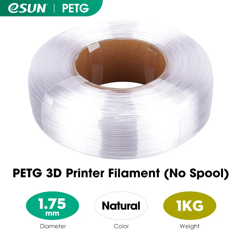 eSUN 3D Filament Reusable Spool Refill Transparent 3D Printing Removable Filament Spool For 1KG PLA PETG Spooless Refilament abs pla petg 3D Printing Materials