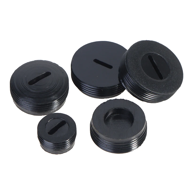 10pcs Black Plastic Screw Carbon Brush Holder Caps Case Dia. 12mm/13mm / 14mm / 15mm / 16mm / 17mm/18mm / 20mm / 22mm