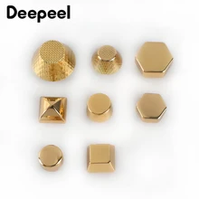 

20pcs Gold Combined Button Round Head Rivet Screw Bags Hardware Plating Nail-free Studs Metal Buckles Snap Hook Leather Craft