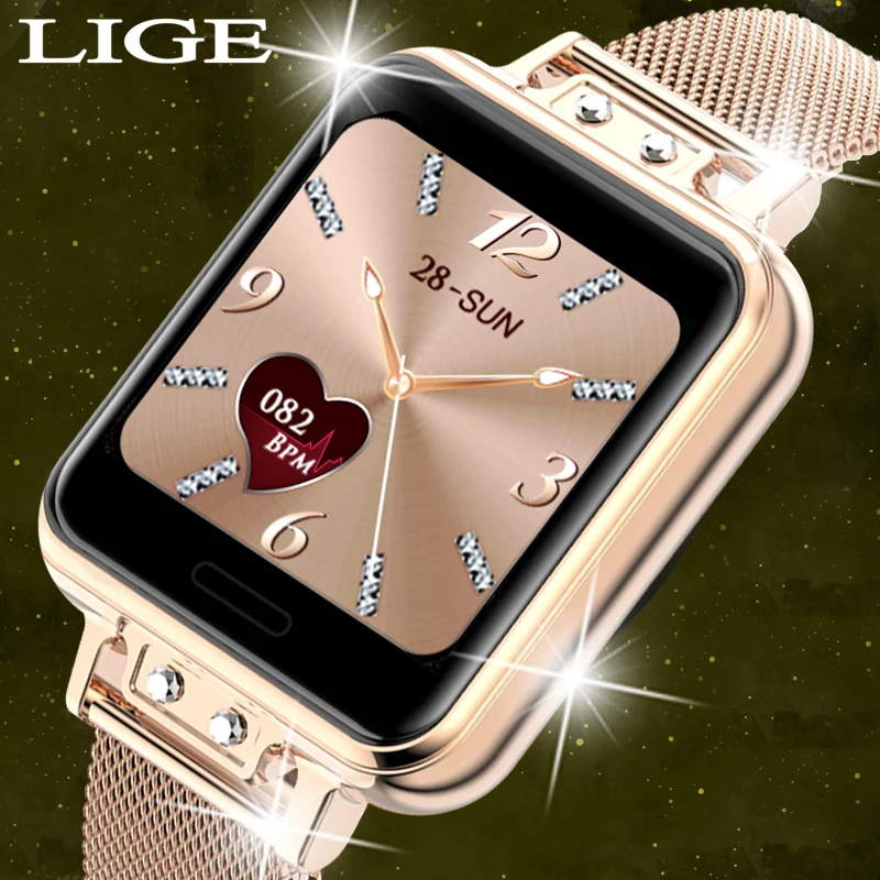 SUPER DEALS! LIGE 2020 New Smart Watch Women Heart Rate Women Menstrual Cycle Multifunction Ladies Smartwatch Fitness Tracker For Android IOS