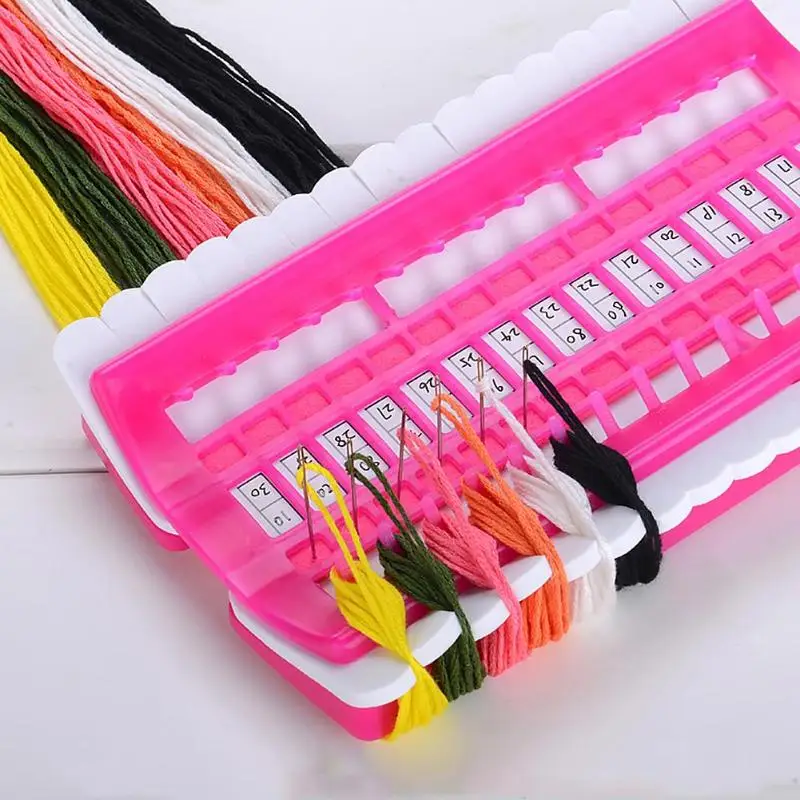 

30 Holes Cross Stitch Row Line Tool Set Sewing Needles Holder Embroidery Floss Thread Organizer DIY Sewing tools 3 Colors diy