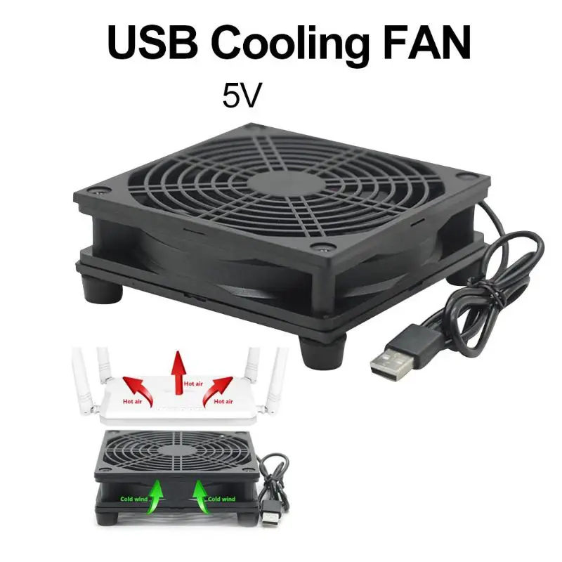 9cm/12cm Cooling Fan 5V USB Power Supply Quiet Fan for Router Set-Top Box