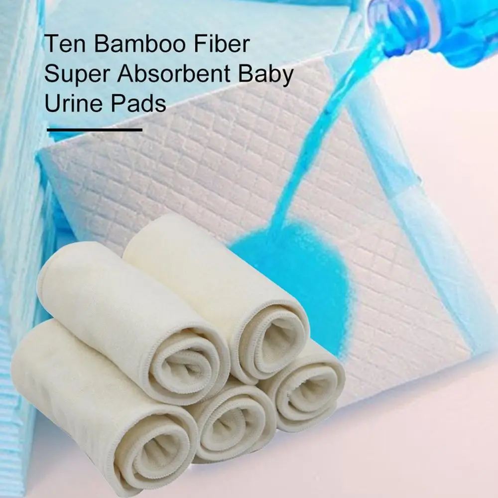 

When Baby Is Ready To Move To The Next Size Diaper 4 Layer Bamboo Fiber Diapers Washable Green Super Absorbent Baby Pads