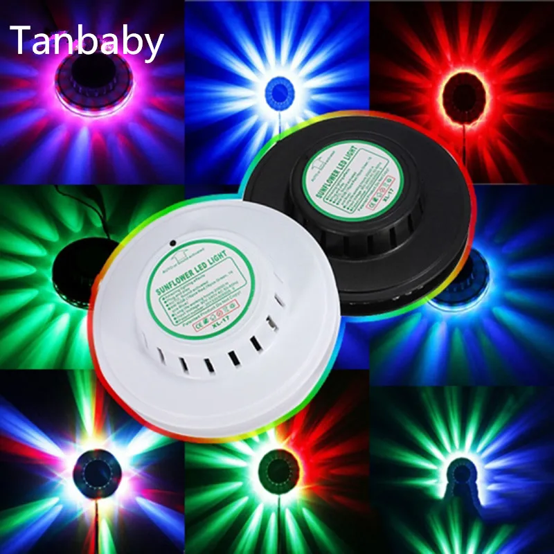 

Mini UFO LED RGB Stage Lamp SunflowerLaser Projector Lighting RGB LED Stage Light for KTV Xmas Party Disco DJ Projector light