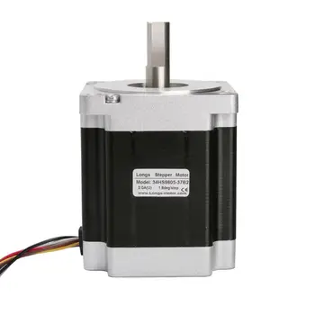 

LONGS MOTOR 1pc Nema 34 Stepper Motor 34HST9805-37B2 878oz.in 2.0A 98mm single shaft 8wires FOR CNC Router Robot