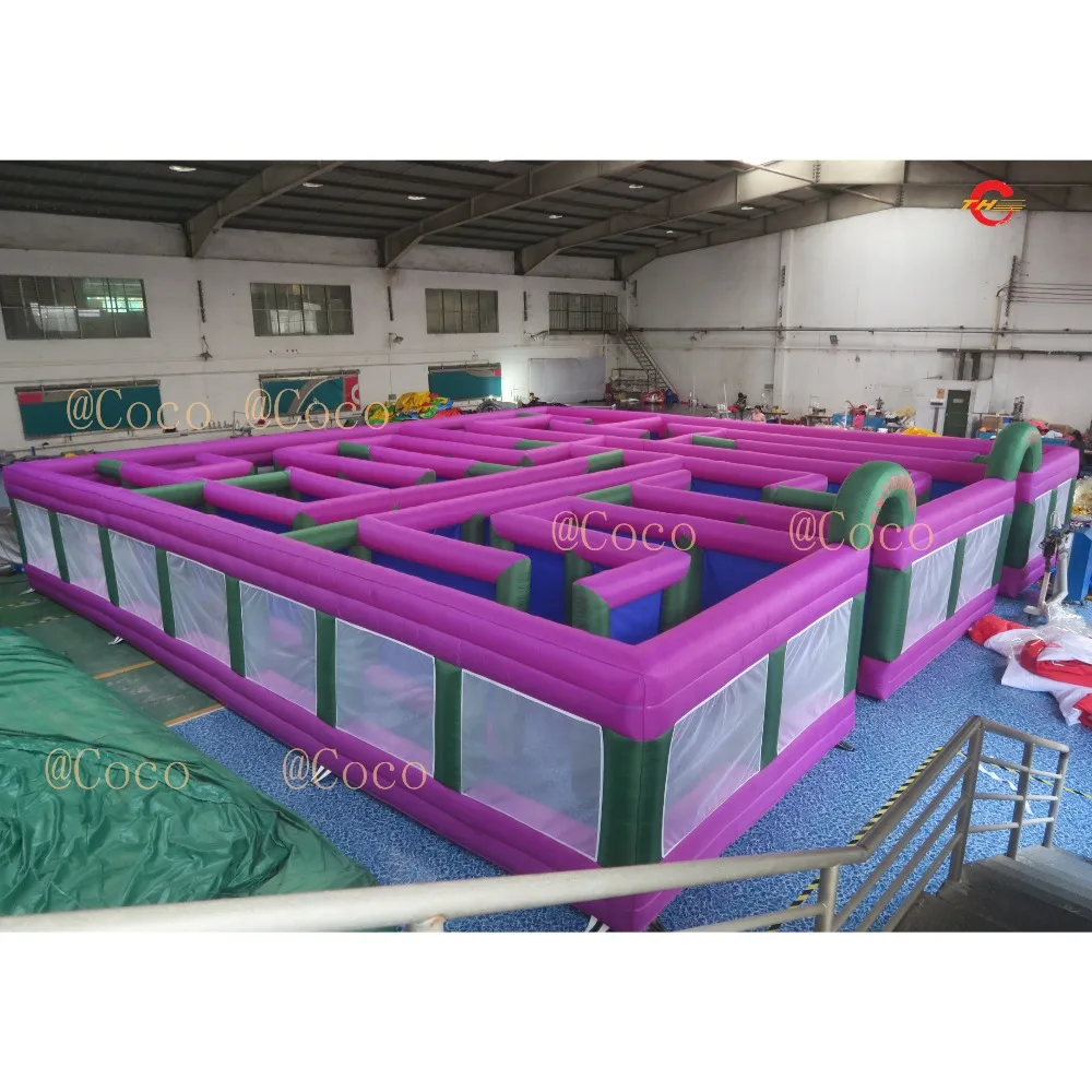 fast air shipping, inflatable maze game,outdoor challenge game inflatable haunted house for Halloween 3
