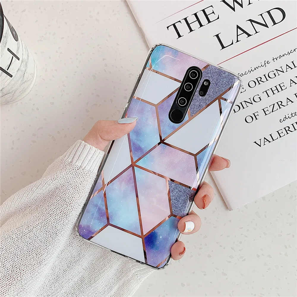 Мраморный чехол для Xiaomi Redmi Note 8 7 6 5 Pro, мягкий геометрический силиконовый чехол для телефона Xiomi Redmi Note 8 7 6 5 Global Funda
