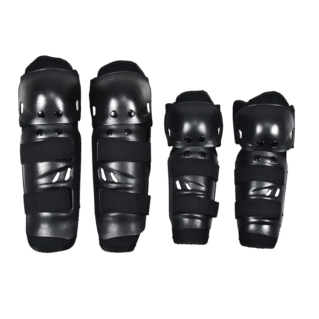 1 Set Motorcycle Knee Shin Pads Protector Elbow Protective Gear Guard