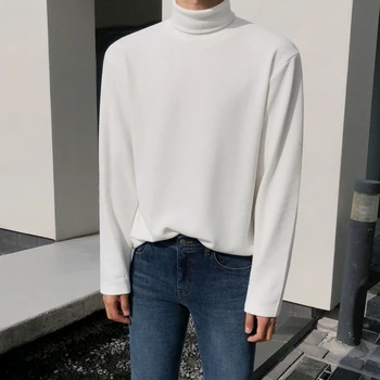 

2020 Autumn And Winter New Korean Turtleneck Bottom Shirt Fashion Casual Solid Color Thicken Black / White / Army Green