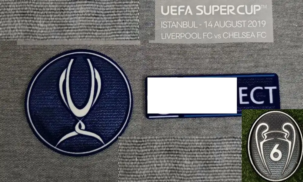 Super Cup Match Подробная информация о финальной матче со сборкой по футболу, Kante Salah Giroud Iron On Heat Transfer, Футбольная нашивка, значок - Цвет: liver--pool set