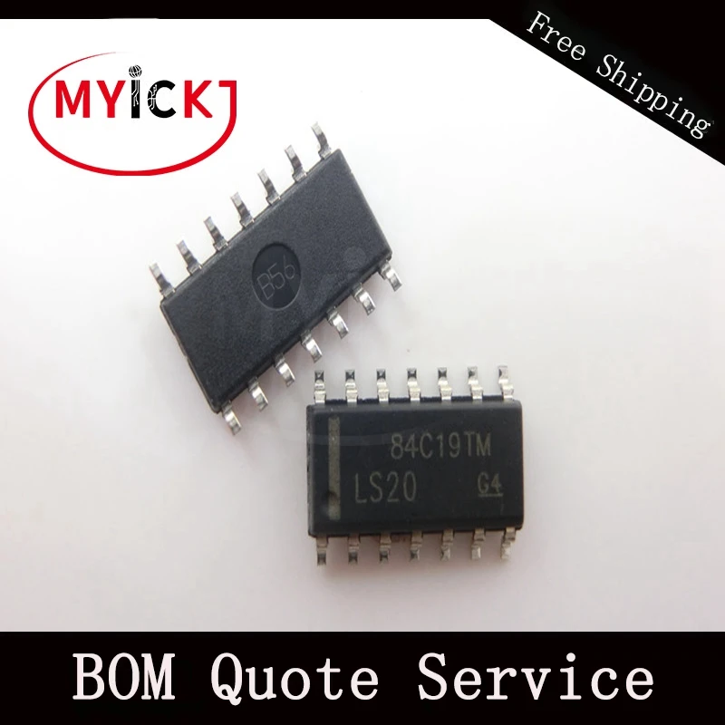 

10PCS SN74LS20DR SOP14 DUAL 4-INPUT POSITIVE-NAND GATES IC CHIP