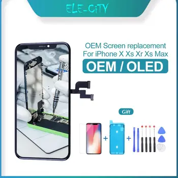

OEM For iPhone X XS XS MAX OLED LCD Touch Screen with 3D Touch OLED Display Digitizer Assembly Replacement True Tone Supported