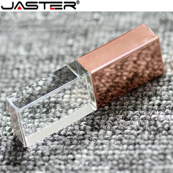 

JASTER Custom logo usb 2.0 design unique crystal usb flash memory
