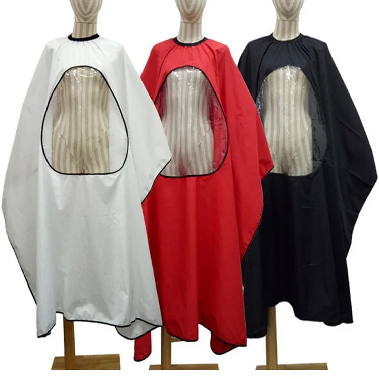 

Waterproof Hairdressing Apron Barber Hairdresser Apron Hairdressing Cape With Clear Transparent Viewing Window for Adult
