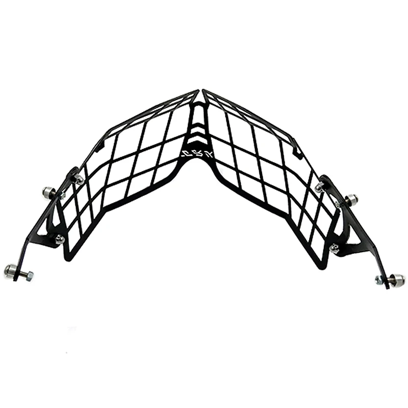 Mortorcycle Stainless Steel Wear Resistant Full Coverage Headlight Cover Guard Easy Install Protector Grille (2)