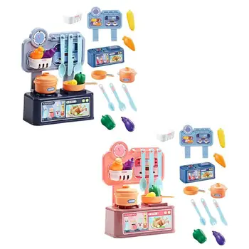 

Simulation Cooking Utensils Toys Children Kitchenware Set Mild Color Educational Tools ABS Safe Pretend Play Gifts