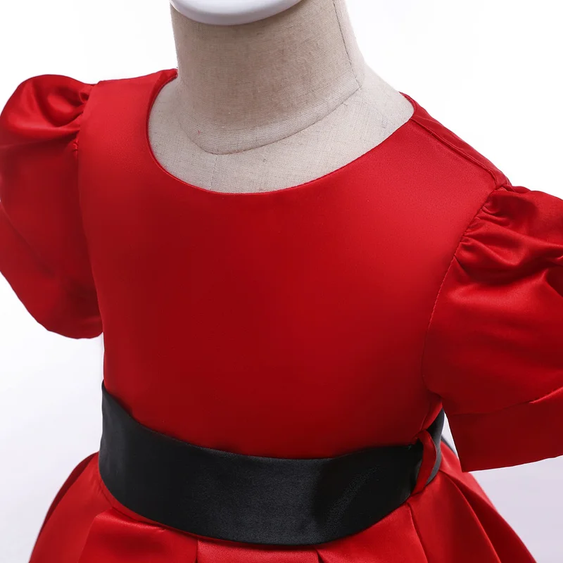 Robe Fille Hiver/рождественское платье для маленьких девочек вечерние платья принцессы на свадьбу для девочек костюм для девочек 3, 4, 5, 6, 8 лет