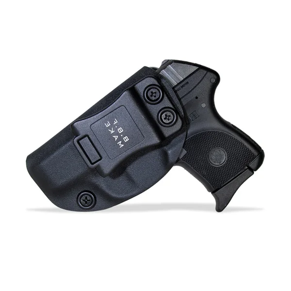 BBF Make IWB KYDEX кобура на заказ подходит: Ruger LCP 380 Пистолет Чехол внутри скрытый пояс для переноски пистолетный мешочек - Цвет: Black For Left