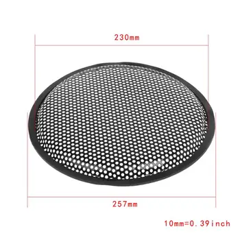 

Speaker Grill Cover Guard Protector Grille Subwoofer Car Audio Subs Woofer 10\" Metal Cover Clamps Screws R9JA