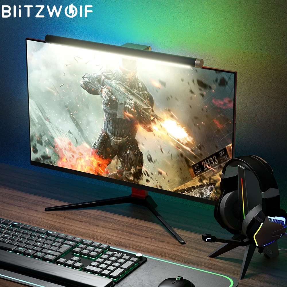 Подвесной светильник BlitzWolf для компьютера 2900-6000 К | Лампы и освещение