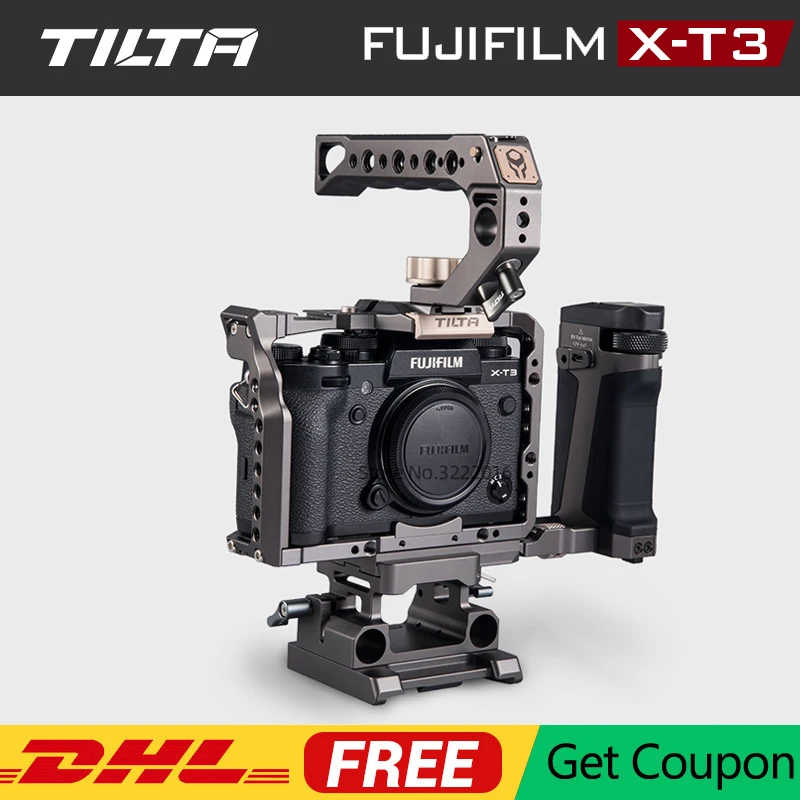 Клетка TILTA для цифровой зеркальной камеры Fujifilm XT3 X T3 и рукоятка фотоаппарата fujifilm