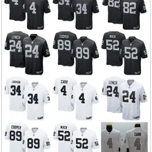 Сшитые мужские футбольные майки в стиле Окленд Дерек Карр маршон Линч Халиль Мак Бо Джексон Амари Купер Джорди Нельсон Хоуи