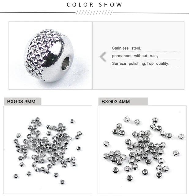 Perline Distanziali Acciaio Inox 5mm - 120 Pezzi Per Creazione Gioielli - Foto 7