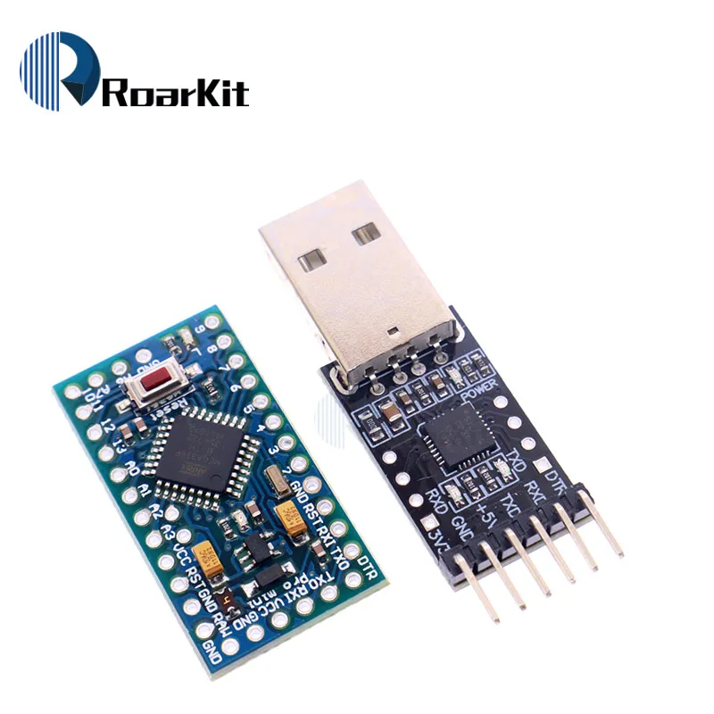 Бесплатная доставка 1 шт. модуль 6pin CP2102 + Pro мини Модуль Atmega328 5 в 16 м для Arduino