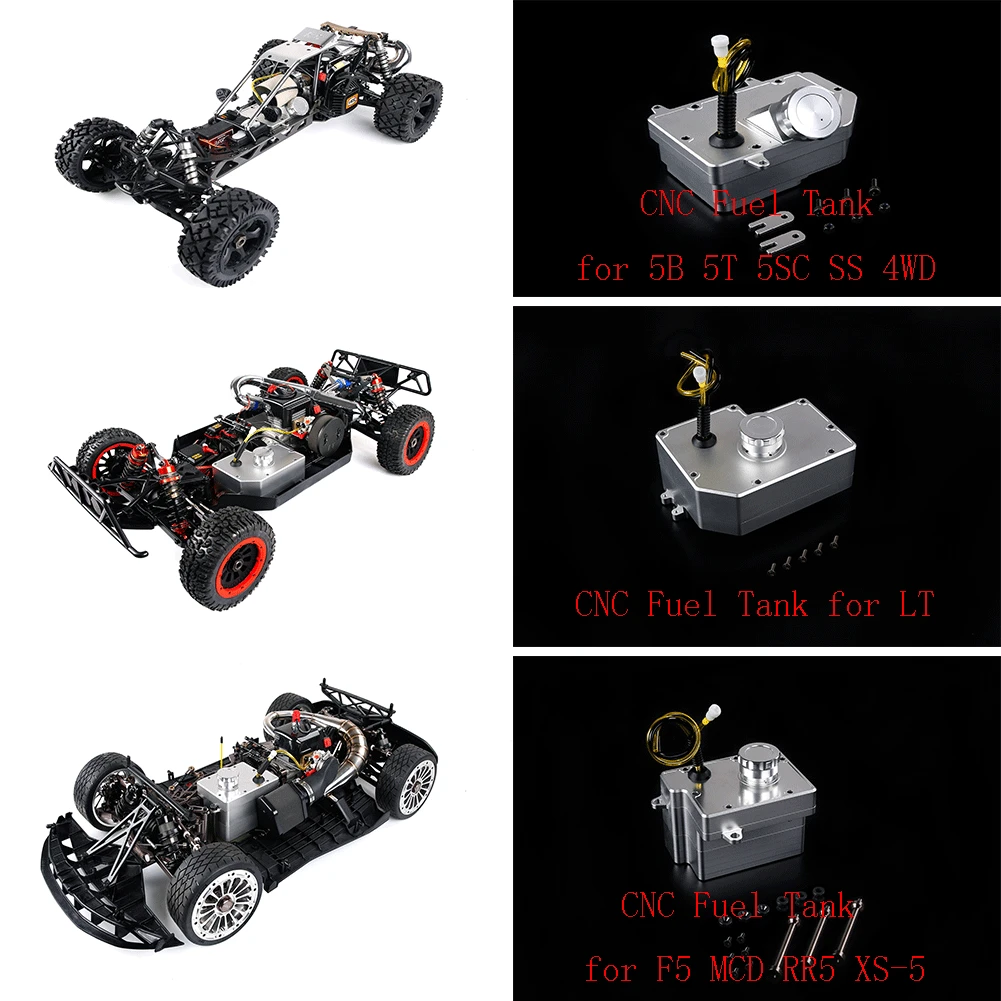 Металлический алюминиевый топливный бак с ЧПУ для 1/5 HPI ROFUN KM BAJA Losi 5IVE-T ROVAN LT/V5 F5 MCD RR5