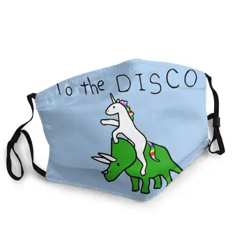 

Disco Unicorn Riding Triceratops Unisex Reusable Mouth Face Mask Dust Mask Protection Respirator Mouth Muffle