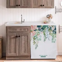 Балкон барабанная стиральная машина крышка затенение пыли coverenglish письмо двери Шторы дверь кухни, ванной Шторы s домашний декор