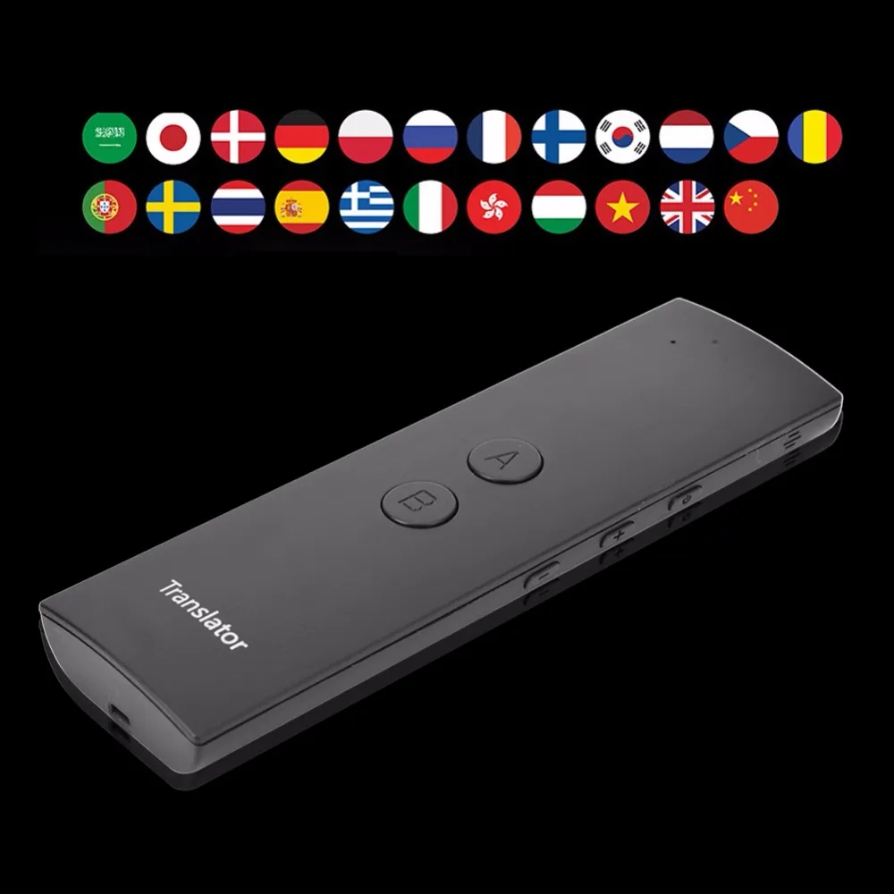 

T6 Intelligent Portable Bluetooth Smart Voice Translator Two-Way Real Time Multi-language Interpretation translate Wireless
