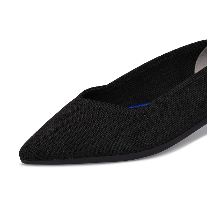 Maggie's Walker Women Spring Pointed-toe Slip-on Woven Shoes Knitted Washable Flats Size 35~40 6