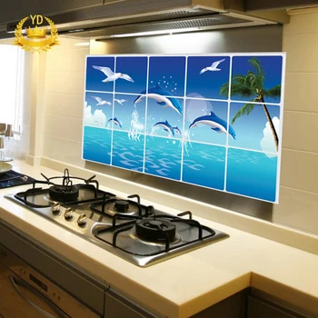 

Hot Waterproof Anti-oil Stain Lecythus Kitchen Decoration Wall Sticker Tile Decal MyMei