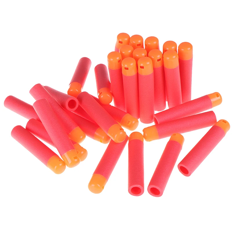 

New 30Pcs/Lot 9.5cm Red Sniper Rifle Darts Bullets for Nerf Mega Kids Toy Foam Refill Darts Big Hole Head Bullets Christmas Gift