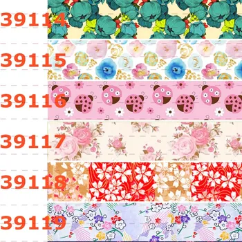 

Winsome 50 Yards 16mm-75mm Party Decoration Flower Pattern Ribbon Chic Style Grosgrain Ribbon,FOE Ribbon