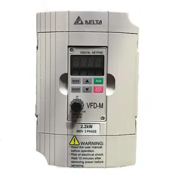 

VFD022M43B Delta Input 3ph 380V Output 3ph Inverter Inverter 0~480V 5A 0.1~400Hz 2.2kW 3HP VFD022M43B