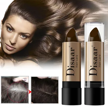 

Brown Hair Pen Lipstick Shape Anti Sweat Waterproof Disposable Dye Cover White Pen Hairline Coloring