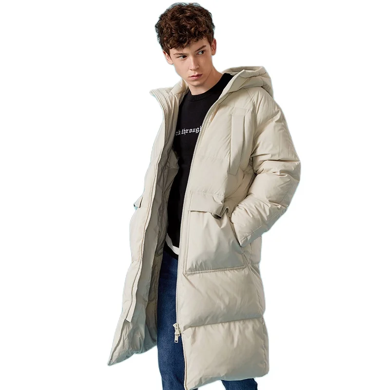 SEMIR 2020 новая одежда зимний пуховик для мужчин деловое длинное Толстое Зимнее