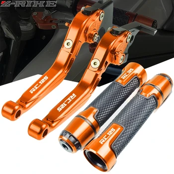 

For KTM RC125 2011 2012 2013 2014 2015 2016 2017 2018 2019 Motorcycle Brake Clutch Lever+22MM Handle Grips Handlebar RC 125 logo
