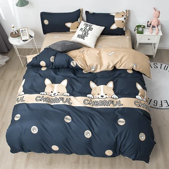 

Kawaii Bedding Set For Kids Adult Duvet Cover Sheets Pillowcase Bed Linen Set For Home Queen King Single Size