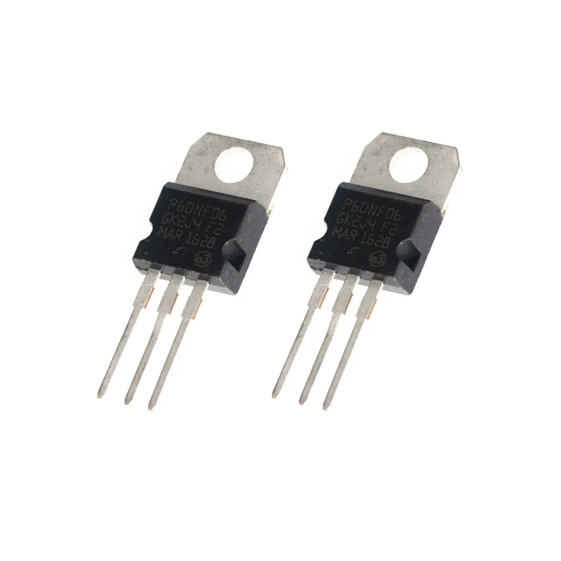 10PCS/LOT STP60NF06 P60NF06 60A 60V 60N06 60NF06 TO-220 TO220 Transistor MOSFET Chipset