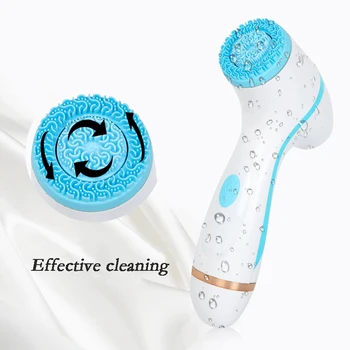 

Face Cleaning Sonic Silicone Face Brush Waterproof Skin Cleanser Spin Brush Tool For Remove Acne Portable Deep Facial Cleanser