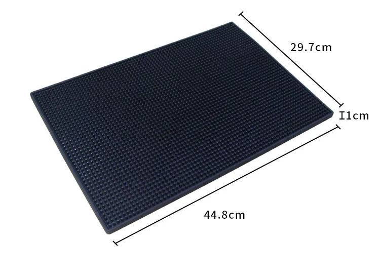 Pvc Soft Rubber Non-slip Drain Pad Heat Insulation Coaster Bar Mat