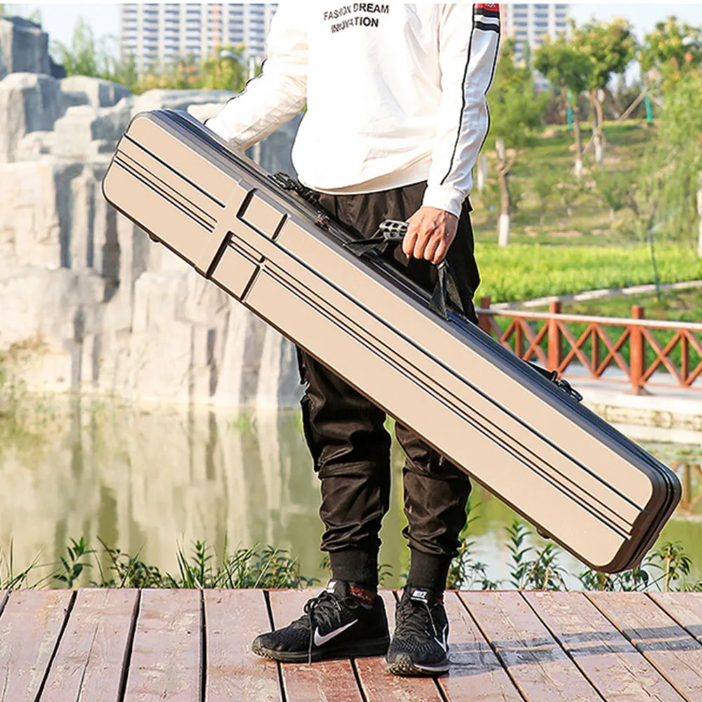 125CM Portable Fishing Rod Bag Waterproof Fishing Gear Bag ABS