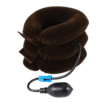 

Inflatable Air Compressor Neck Cervical Traction Collar Therapy Massage Pillow Pain Relief Travel Car Cover Cushion