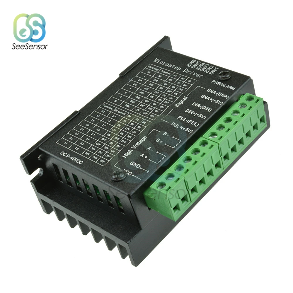 TB6600 4A Φ модуль контроллера шагового двигателя для Nema 23 Nema17 одноосевой шаговый