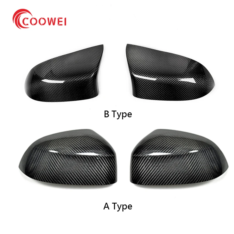Car cover 1 piar carbon fiber rear view mirror cap Mirror Housings for