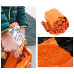 Outdoor Emerncy Sleeping Bag Waterproof Mylar First Blanke Warm Y7j3 Camping Emerncy Lifesaving Survival Bag Aid Sle U4k9